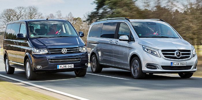 Сравнение нового Mercedes Viano и Volkswagen Multivan